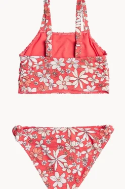 Bikini Sets|Roxy Girls Fab Floral Crop Set