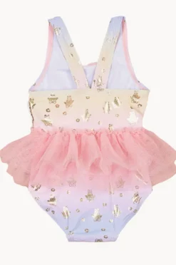 One Pieces|Huxbaby Girls Fairy Bunny Ballet One Piece Rainbow