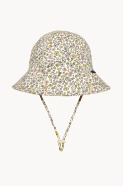 Hats|Bedhead Girls Floret Ponytail Bucket Hat Blue/natural