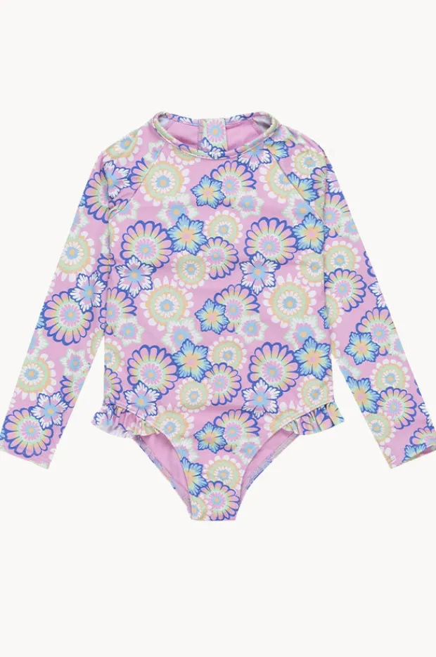 Rashies & Sunsuits|Roxy Girls Flower Party Sunsuit Lilac