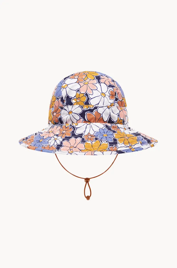 Hats|Babes In The Shade Girls Flower Power Sunhat Purple/orange