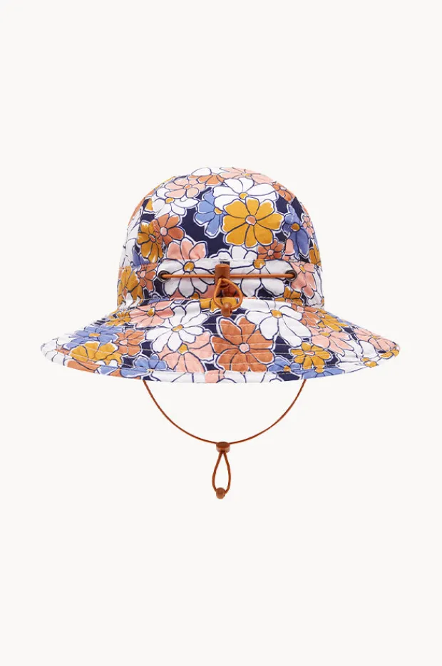 Hats|Babes In The Shade Girls Flower Power Sunhat Purple/orange