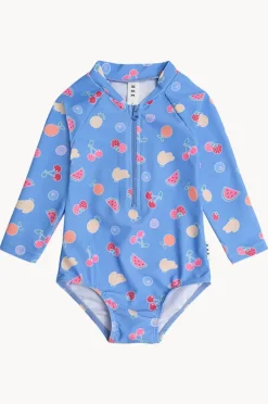 Rashies & Sunsuits|Huxbaby Girls Fruit Emoji Sunsuit Sea