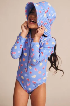 Rashies & Sunsuits|Huxbaby Girls Fruit Emoji Sunsuit Sea