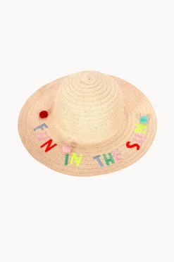 Hats|Acorn Girls Fun In The Sun Wide Brim Hat Natural