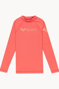 Rashies & Sunsuits|Roxy Girls Heater Long Sleeve Suntop Dubarry