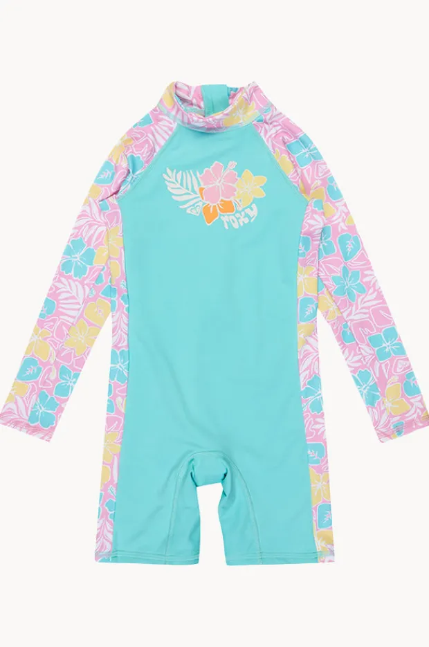 Rashies & Sunsuits|Roxy Girls Hibiscus Jam Tropical Square Spring Suit