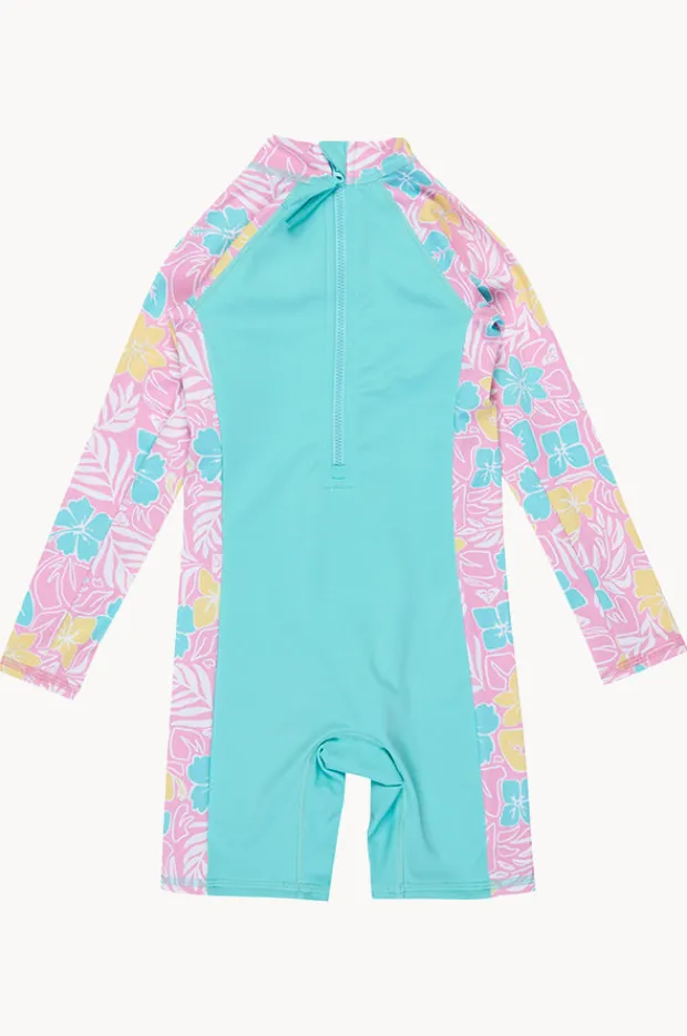 Rashies & Sunsuits|Roxy Girls Hibiscus Jam Tropical Square Spring Suit