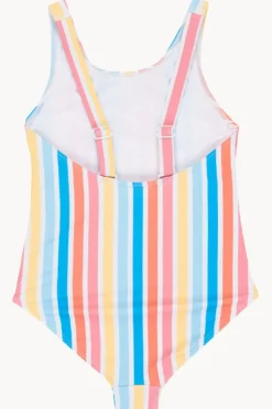 One Pieces|Roxy Girls Holy Stripe One Piece Blue/Natural