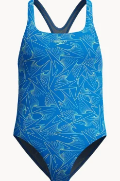 One Pieces|Speedo Girls Hyperboom Allover Medalist One Piece Lagoon