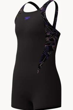 Legsuits|Speedo Girls Hyperboom Splice Legsuit Black/orange