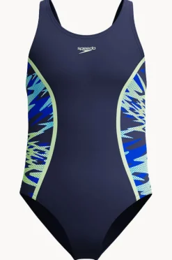 One Pieces|Speedo Girls Hyperboom Splice Muscleback One Piece Peacoat