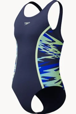 One Pieces|Speedo Girls Hyperboom Splice Muscleback One Piece Peacoat