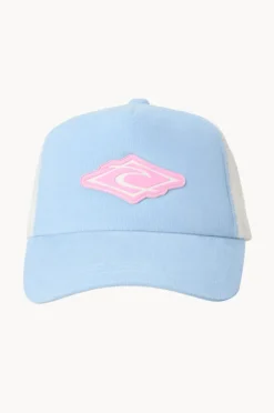 Hats|Rip Curl Girls Icon Cord Trucker Cap Blue