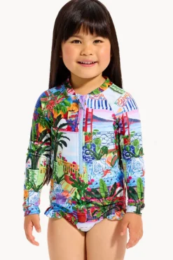 Rashies & Sunsuits|Seafolly Girls Girls La Boca Zip Sunsuit Multi