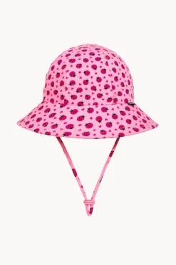 Hats|Bedhead Girls Ladybug Ponytail Bucket Hat Pink