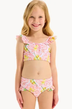 Bikini Sets|Seafolly Girls Girls Tile Crop Set Lemon