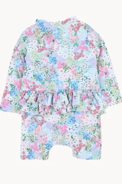 Rashies & Sunsuits|Rashies & Sunsuits|Minihaha Girls Lula Boyleg Sunsuit Blue/Multi