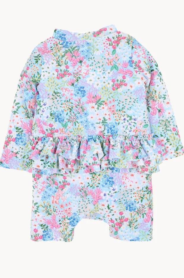 Rashies & Sunsuits|Rashies & Sunsuits|Minihaha Girls Lula Boyleg Sunsuit Blue/Multi