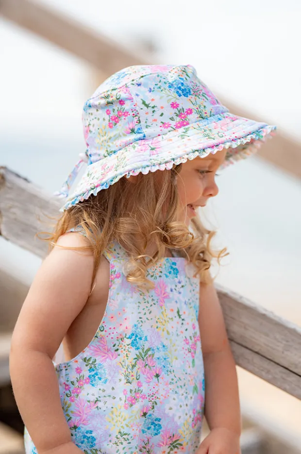 Hats|Minihaha Girls Lula Swim Hat Blue/multi