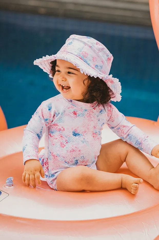 Hats|Minihaha Girls Malia Sequin Sunhat Pink/Blue