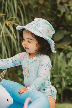 Hats|Minihaha Girls Malia Sunhat Light Blue