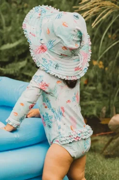 Hats|Minihaha Girls Malia Sunhat Light Blue