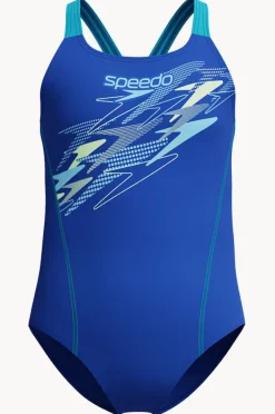 One Pieces|Speedo Girls Medley Logo Medalist One Piece Sapphire
