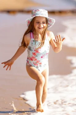 One Pieces|Minihaha Girls Milana One Piece Blue/Multi