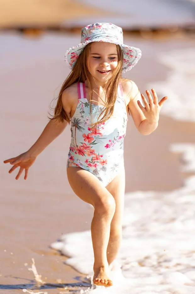 One Pieces|Minihaha Girls Milana One Piece Blue/Multi