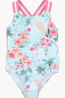 One Pieces|Minihaha Girls Milana One Piece Blue/Multi