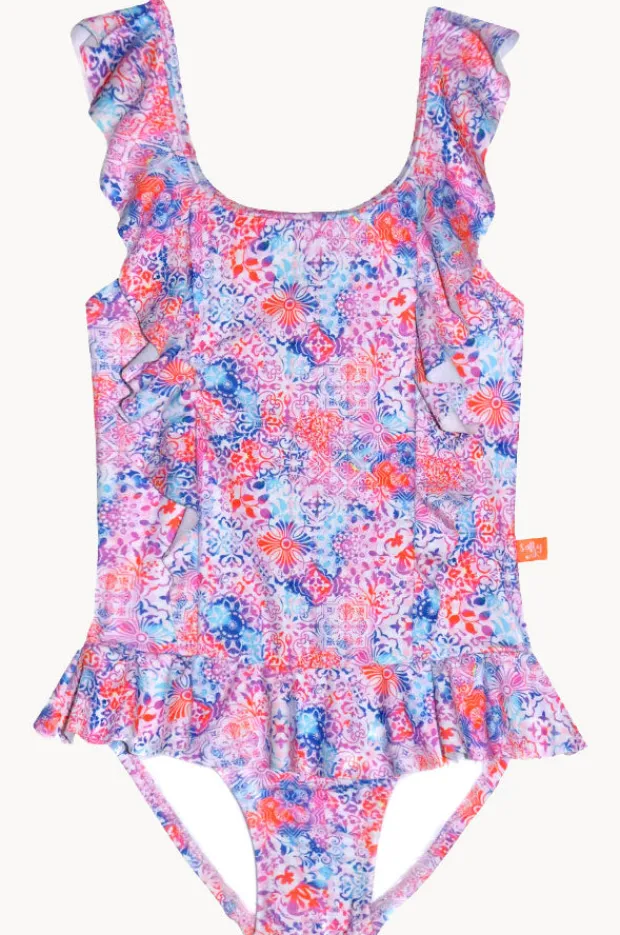 One Pieces|Salty Ink Girls Miss Cupcake One Piece Pink/Blue