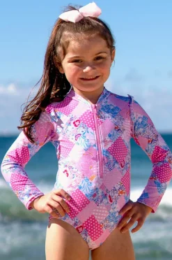 Rashies & Sunsuits|Salty Ink Girls Miss Dollhouse Long Sleeve Sunsuit Dolly