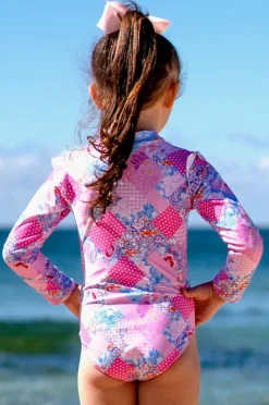 Rashies & Sunsuits|Salty Ink Girls Miss Dollhouse Long Sleeve Sunsuit Dolly