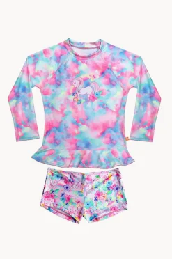 Rashies & Sunsuits|Salty Ink Girls Miss er Long Sleeve Suntop Set Dream
