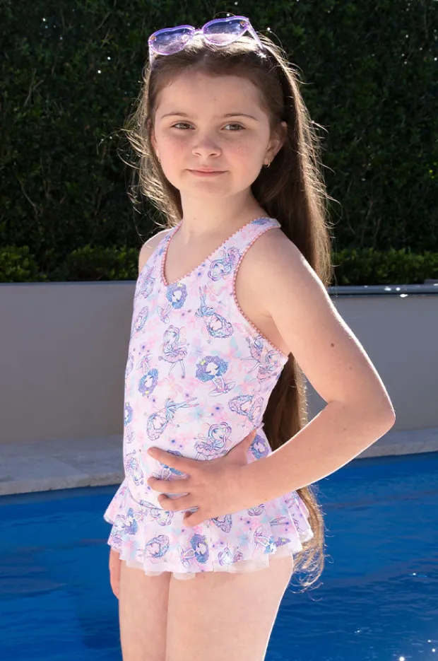 One Pieces|Salty Ink Girls Miss Fairy One Piece Purple