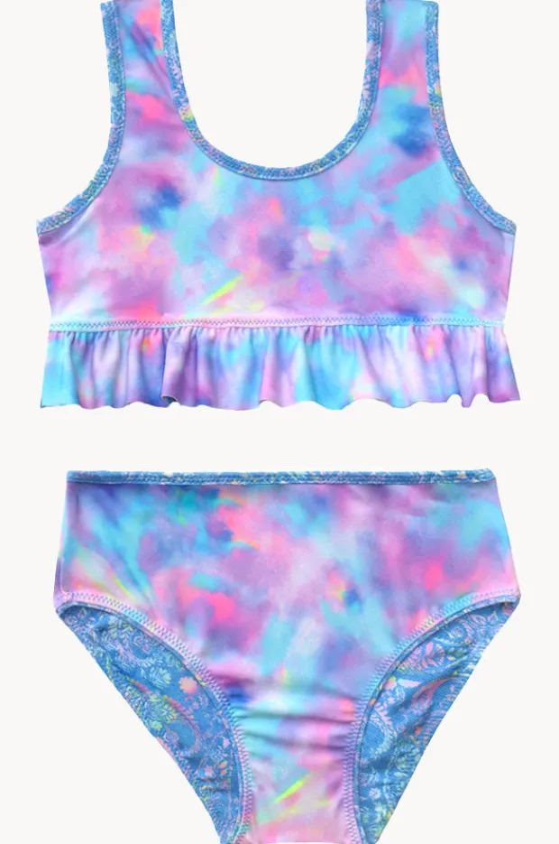 Bikini Sets|Salty Ink Girls Miss Mystical Reversible Crop Set Blue/Pink