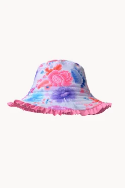 Hats|Salty Ink Girls Miss Reversible Sunhat Peony