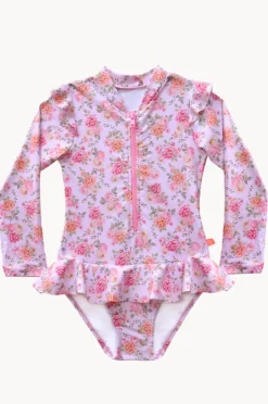 Rashies & Sunsuits|Salty Ink Girls Miss Rosie Sunsuit Pink