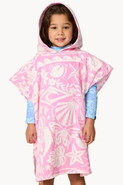 Towel Robes & Ponchos|Towel Robes & Ponchos|Rip Curl Girls Mixed Snap Hooded Towel Pink