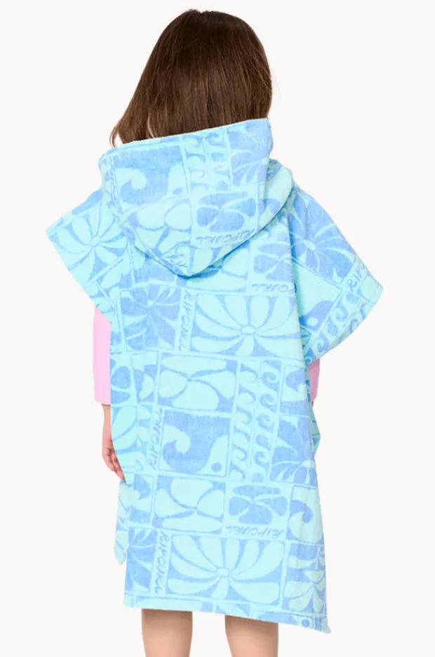 Towel Robes & Ponchos|Towel Robes & Ponchos|Rip Curl Girls Mixed Snap Hooded Towel Blue