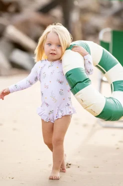 Rashies & Sunsuits|Minihaha Girls Myra Sunsuit Pink/Multi