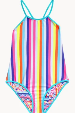 One Pieces|Salty Ink Girls Neo Geo Reversible One Piece Multi geo