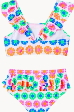 Bikini Sets|Milky Girls Neon Fun Crop Set Blue/natural