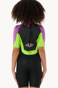 Wetsuits|Rip Curl Girls Omega Spring Suit Black/purple
