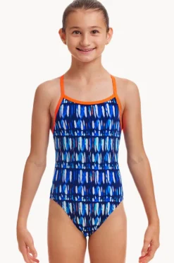 One Pieces|Funkita Girls Perfect Teeth Single Strap One Piece Perfect teeth navy/white