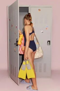 Period Swimwear|One Pieces|Modibodi Girls Performance One Piece Navy