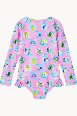 Rashies & Sunsuits|Milky Girls Resort Sunsuit Pink
