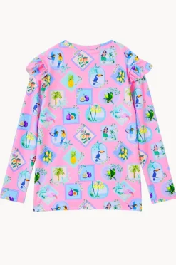 Rashies & Sunsuits|Milky Girls Resort Suntop Pink