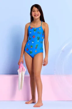 One Pieces|Seafolly Girls Girls Playa Bonita One Piece Blue